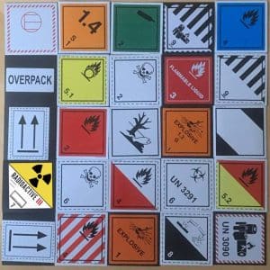 Fareseddelsæt til whiteboard - ideel til undervisningspakke med grid af faresedler.