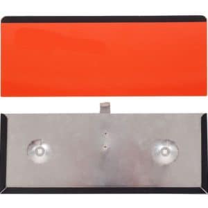 ADR skilt fast, lille (12x30 cm) m. holder