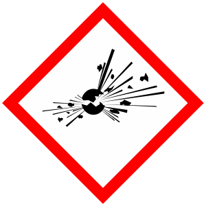 CLP-piktogram GHS01 eksploderende bombe