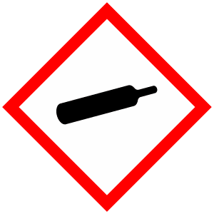CLP-piktogram GHS04 gasflaske
